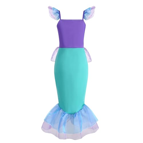 Vestido Princesa Sirena para Niñas 3-10 años miniatura 4