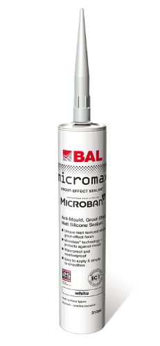 BAL Micromax Grout Effect Silicone White