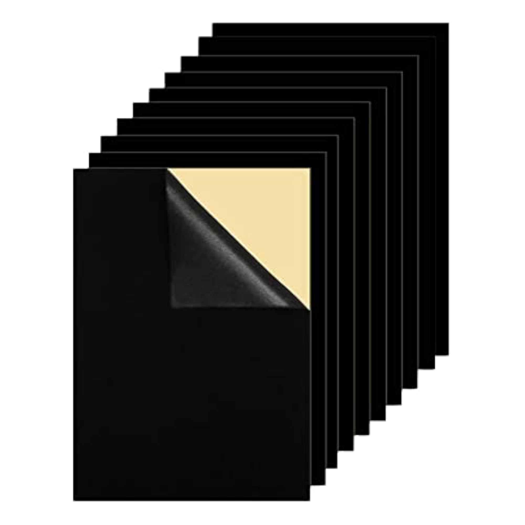 10-Pack Velvet Fabric Sticky Back Adhesive Back Sheets