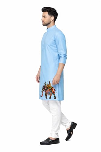 Image of Men's Digital Printed Kurta for Festival