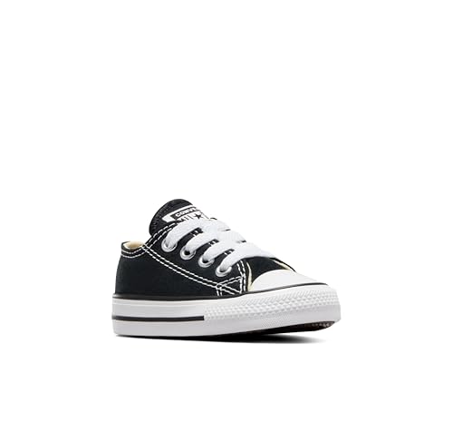 Image of Converse All Star Ox Toddler Shoes - Black Black 2 M US Little Kid