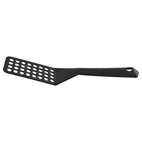 Berndes Spatulas for Non Stick Cookware - Turner Spatula Ergonomically Designed Black Slotted Spatula Turner Nonstick Kitchen Tool Cover