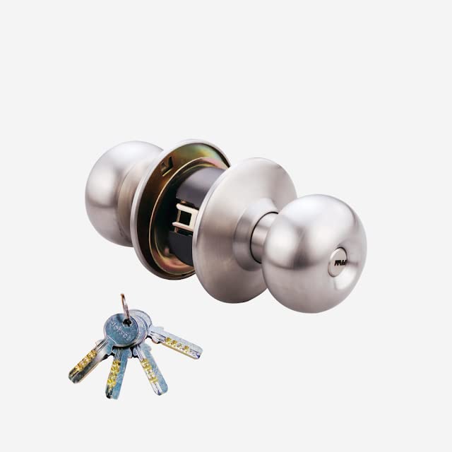 Dorset Cylindrical Lock – 60mm Backset Stainless Steel