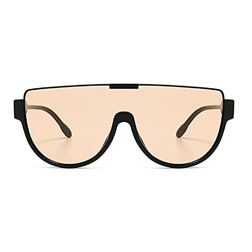 Oversized Sunglasses Women Men Luxury Big Frame Mask Glasses Goggle Flat Top Clear Eye Protection Glasses Shade UV400