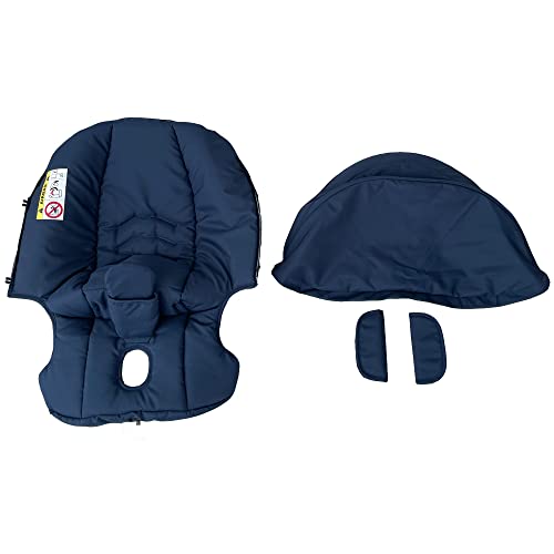 Image of Changing Washing Kit,Canopy Sunshade Cover,Compatible with Car Seat Doona Strollers (Navy Blue)