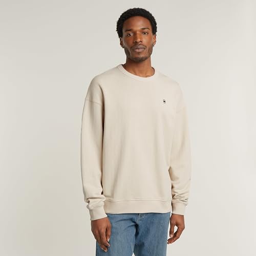 Miniatura 2 de G-Star Para Hombre Suéter Knolling Back Graphic Loose, Blanco Whitebait D25135-D557-1603 , M