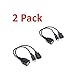 Produktbild WEIWEITOE 2er Pack USB Port Terminal Adapter OTG Kabel für Fire Tv 3 oder 2nd Gen Fire Stick, schwarz,