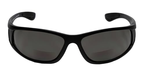 Image of Calabria PC7331BF-AP Polarized BiFocal Reading Sunglasses Men Women - Wrap Around Sports Frame | UV Protection Polarized Lens
