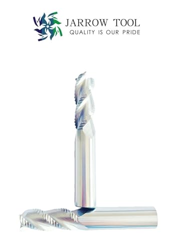 Image of 1PCS 1 /2 inch Carbide Roughing End Mill for Aluminium - HRC50-3 Flute - 1 /2 * 1 /2 * 1 /4 Shk Dia, 3 inchOal