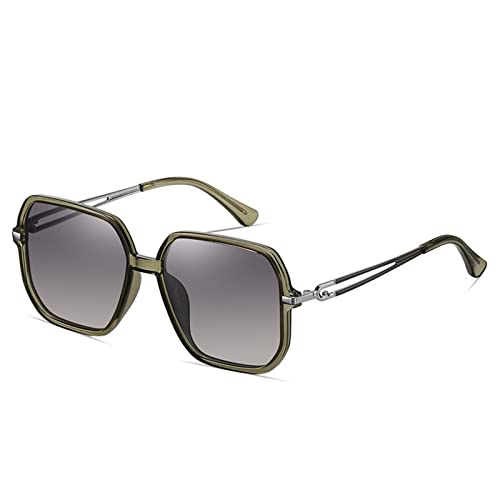 Lunettes de soleil polarisées polygonales grande monture tendance UV400