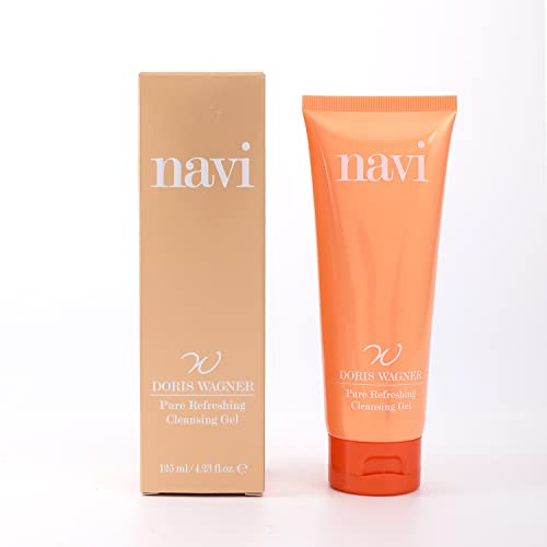 Navi Gesichtsreinigung, Porentiefe Reinigung Mit Peeling füRs Gesicht, Gel-Creme füR Das Gesicht, Pure Refreshing Cleansing Gel Gesichtsreinigung Mit Vitamin E (125 Ml) Ohne Silikone Made In Germany Cover