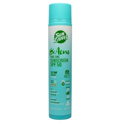 Crème solaire acné et peau sensible Sun Zapper soin haute performance zinc