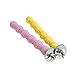 DOITOOL 2pcs Bird Cage Perches Stand Colorful Grinding Branch Toy for Parrots Stand Pole for Birds Chewing and Exercise Playground Random Color