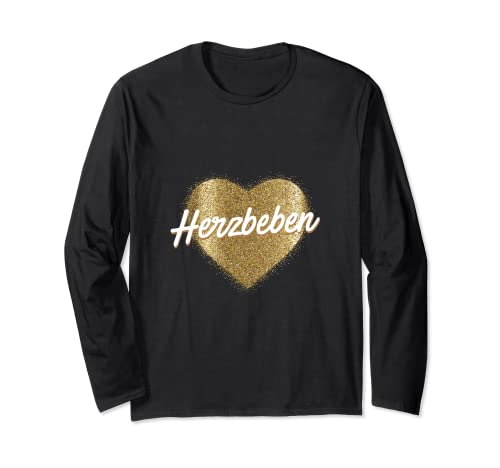 Herzbeben - Liebe, Gefühl, Herz, Freizeit, Gold Langarmshirt Cover