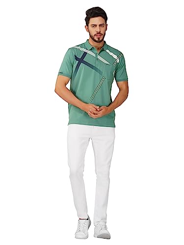 Image of PRORIDERS Half Sleeve Cotton Lycra Regular Fit Men's Polo with Snap Button and Pocket for Casual wear T-Shirt