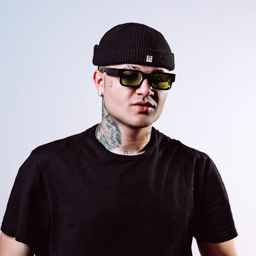 Image of 80th Route, Fashion Designer Square Polarized Sunglasses for Mens Womens, Trendy, UV400 Protection Lens Sunnies