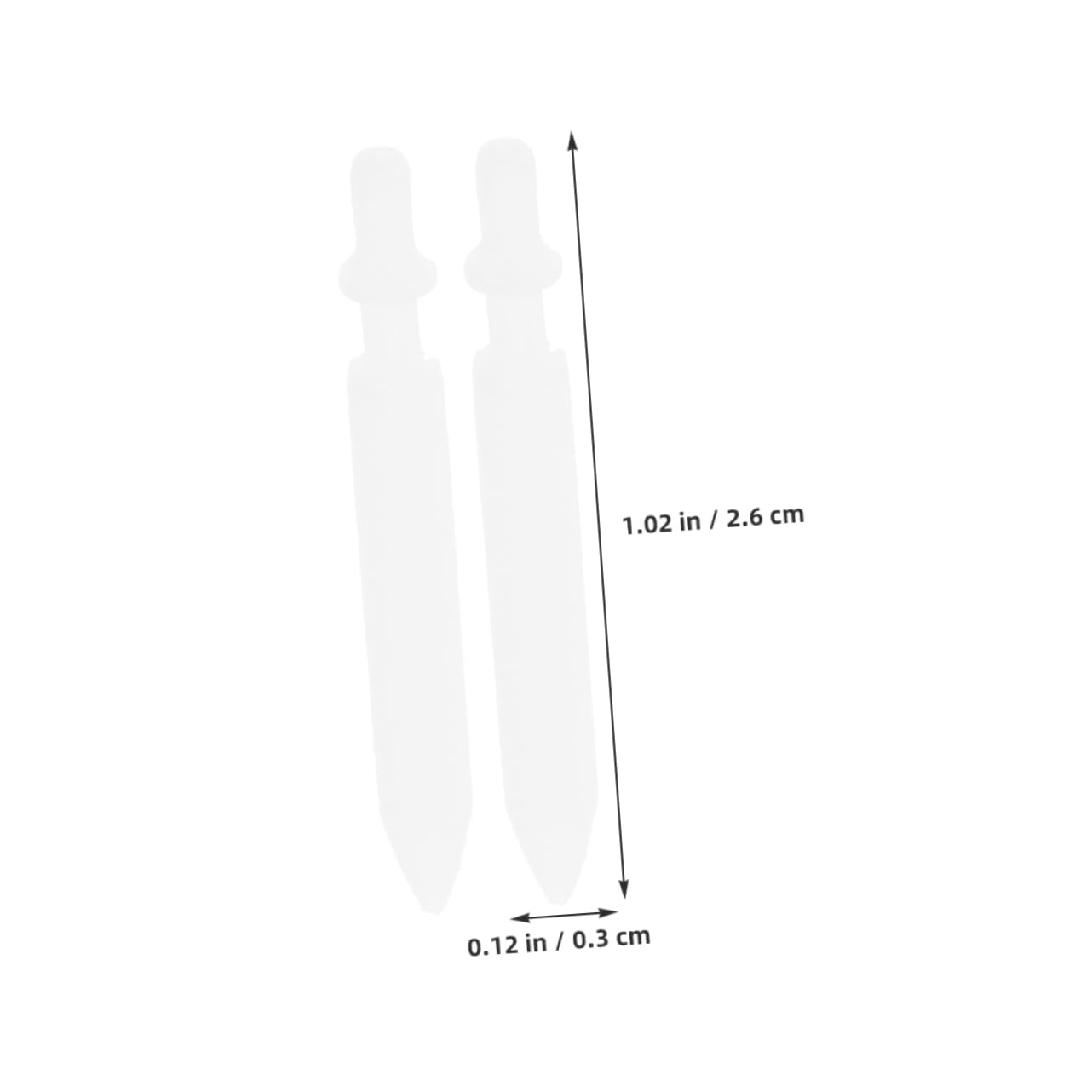 HOMSFOU School Office Marker Pen Tips 12pcs Nylon Replacement Tips for Painting 0.7mm