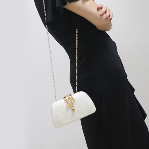 Image of Glitter Clutch Purses for Women Evening Handbags with Snake Closure for Party Prom Wedding