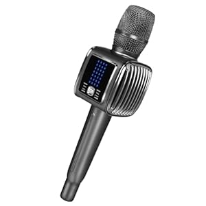 TOSING G6 Pro Karaoke Microfono Bluetooth per bambini/adulti, microfono senza fili, 20 W, altoparlante Bluetooth con LCD, microfono wireless per feste, chiesa, telefono/tablet