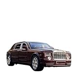 Coche Fundido a Escala para Rolls Royce Phantom Coche en Miniatura de aleación Fundido a presión Modelo de Metal 1:24 tamaño (Color : Red)