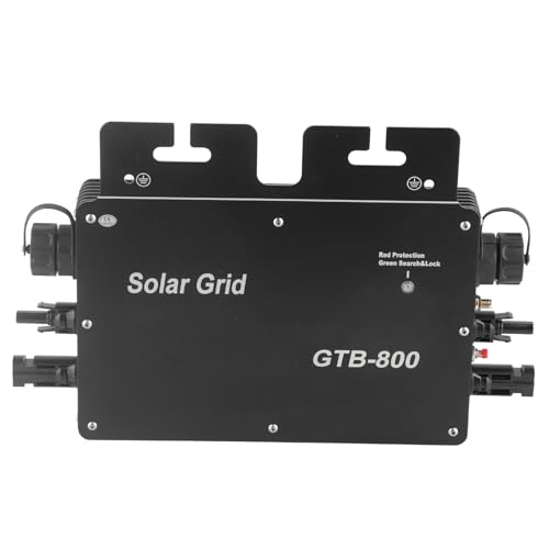 Inversor de Potencia MáXima de 800 W, Inversor Solar de ConexióN a Red, de ConexióN a Red Solar de 50/60 Hz, Entrada...