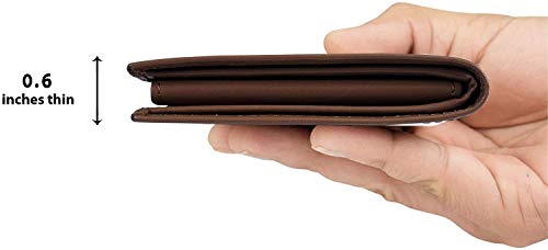 Tommy Hilfiger Men's Leather Edisto RFID Slim Bifold Wallet, Tan4