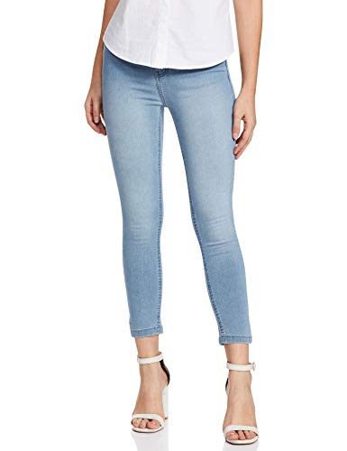 Image of Amazon Brand - INKAST Women's Mid Rise Cropped Length Stretchable Slim Fit Jeans