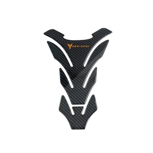 Protège-réservoir moto look carbone pour les trajets en MT 125