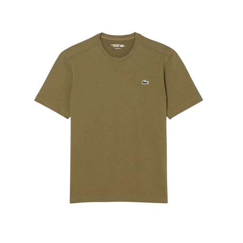 Lacoste Men's Sport Ultra Dry Cotton Sport T-Shirt, Olive, 3X-Large