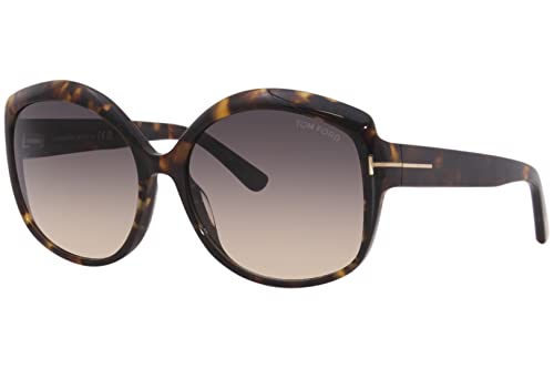 Tom Ford Chiara-02 TF919 52F Sunglasses Women's Havana/Gradient Pink Lenses 60mm