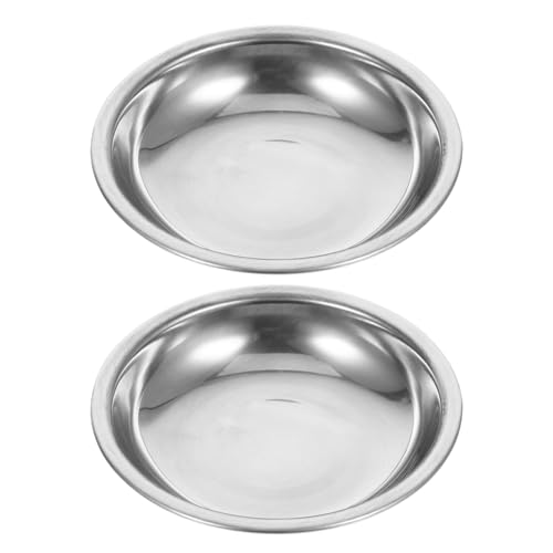 BAZEITFLOW 2 piezas Bandejas Inoxidables para Balanza Digital de Precisión de Bandejas de Acero Inoxidable para Pesar Joyas Gemas y Pequeños Objetos con Diseño Práctico y Multifuncional para