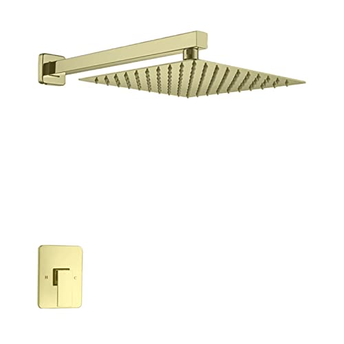 Luminaire de salle de bain carré en métal gris ensemble de douche de qualité supérieure