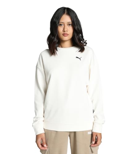Image of PUMA Cotton Women Crew Neck Sweatshirt