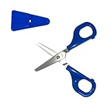 Schere selbstöffnend 45mm, automatisch öffnende Kinderschere, ergonomische Kinder-Schere mit Selbstöffnung (für Links- und Rechtshänder) (Rechtshänder)