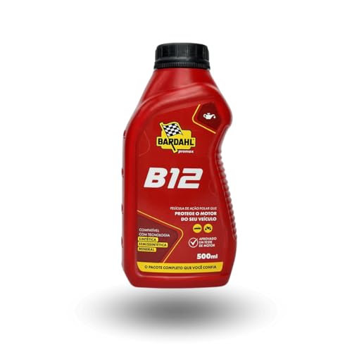 Aditivo oleo motor bardahl motores alc/gas bardahl b12 plus 500ML (Embalagem pode ter variações)