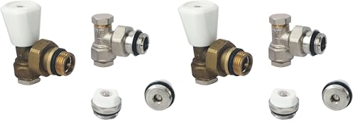 Kit radiateur rob SR Equerre 1/2 à filetage précis pour régulation thermique