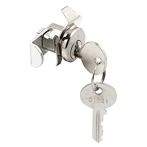Prime-Line S 4137 5-Pin Tumbler Diecast Nickel-Plated Mailbox Lock, Jensen General (Single Pack) #TOP7