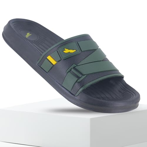 Image of FLITE FL-2015 Olive Sliders for Men - Comfortable & Durable Footwear