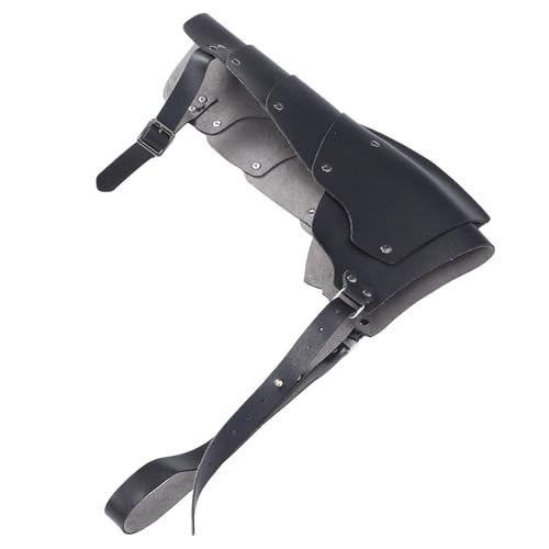 Épaulette médiévale en cuir OSALADI accessoire de cosplay pour costume du Moyen Âge