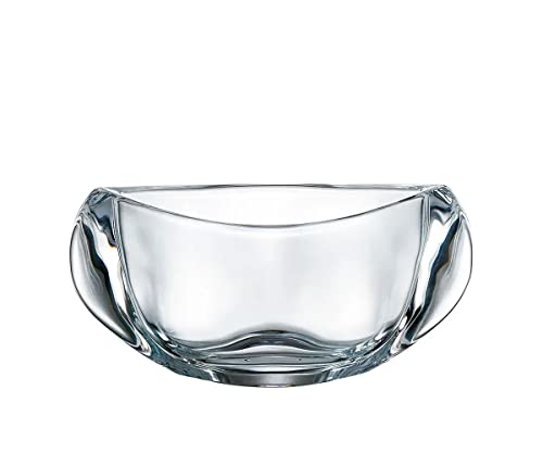 Barski - European Quality Glass - - Crystalline - Bowl - 7" Long - Made In Europe #TOP13