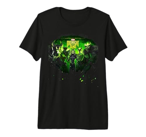 T-shirt Marvel Midnight Suns Hulk Venom - Vêtement Geek Sorcière Rouge et Lilith