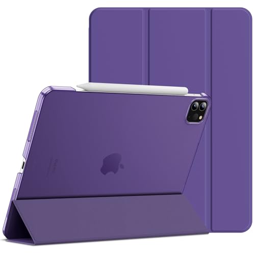 Image of JETech Cover Case for iPad Pro 11-Inch, 2022 /2021 /2020 /2018 Model (4th /3rd /2nd /1st Generation), Compatible with Pencil, Cover Auto Wake /Sleep (Purple)