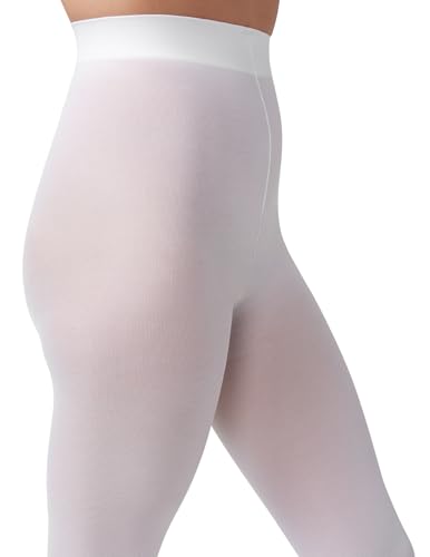 Image of HUE Women's Opaque Sheer to Waist Tights 40 Denier Soft High Waist Pantyhose
