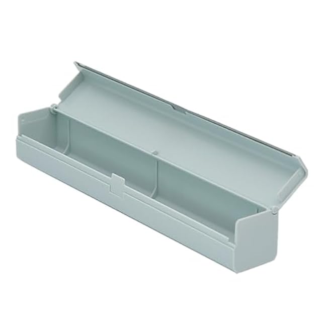 Cling Film Dispenser Plastic Wrap Dispenser Food Wrap Cling Film Storage Organizer for Kitchen Aluminum Foil Wax Paper 3 Pieces (Color: Blue White)