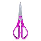 OYEMAT Tijeras de Cocina Profesionales de Acero Inoxidable | Rosas | Tijeras Multifunción para Cocinar con Precisión y Comodidad Todo Tipo de Alimentos (Rosa)