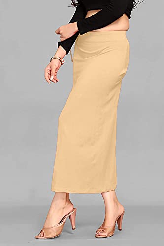 Image of ALYNE Blended Saree Shapewear Petticoat for Women, Women's Blended FullElastic with Drawstring Saree Shapewear, Skirts for Women,Shape Wear Dress for Saree