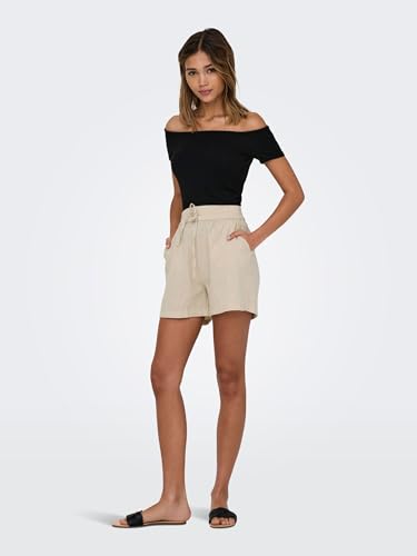 Shorts ONLY Onltizana String en coton tissé WVN confortable avec sa ceinture