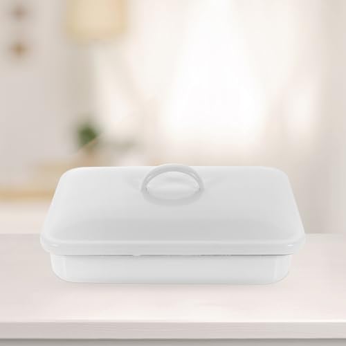 Plaque de cuisson émail rectangulaire 24x16 cm Healvian antiadhésive pour four - 7