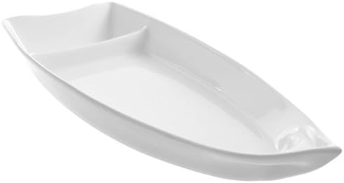 White Melamine Sushi Boat 15"(L) x 7" (W) x 2" (H)