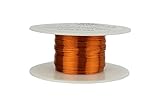TEMCo 28 AWG Copper Magnet Wire - 2 oz 249 ft 200°C Magnetic Coil Winding